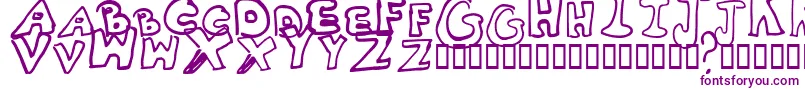 フォントWhitney2 – 紫色のフォント