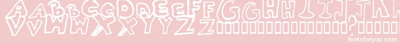Whitney2 Font – White Fonts on Pink Background