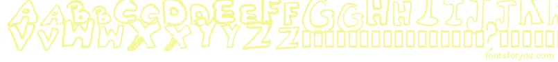 Whitney2 Font – Yellow Fonts on White Background
