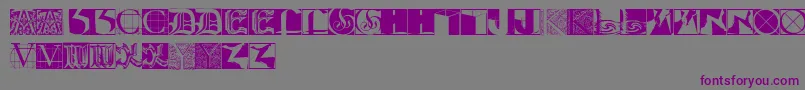 Capsmks Font – Purple Fonts on Gray Background