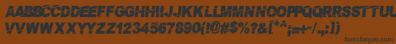 Payback Font – Black Fonts on Brown Background