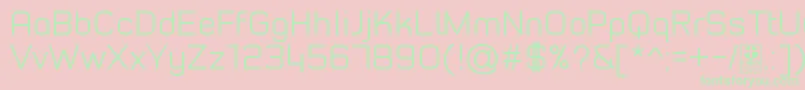 TypoStyleLightDemo Font – Green Fonts on Pink Background