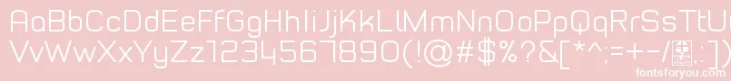 TypoStyleLightDemo Font – White Fonts on Pink Background