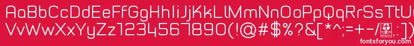 TypoStyleLightDemo Font – White Fonts on Red Background