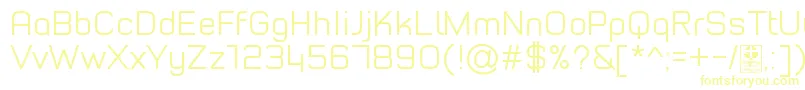 Шрифт TypoStyleLightDemo – жёлтые шрифты