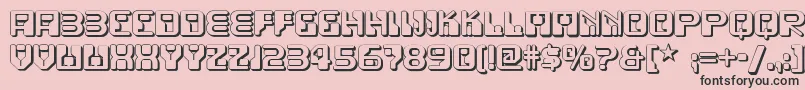 Funkyrundkopftwonf Font – Black Fonts on Pink Background