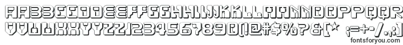 Шрифт Funkyrundkopftwonf – рельефные шрифты