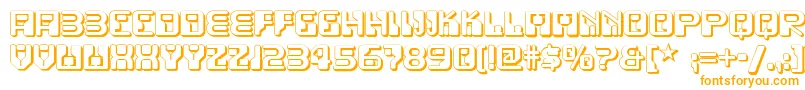 Funkyrundkopftwonf Font – Orange Fonts on White Background