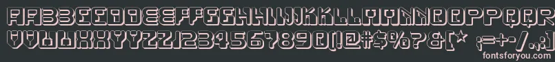 Funkyrundkopftwonf Font – Pink Fonts on Black Background