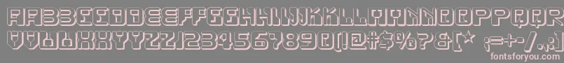 Funkyrundkopftwonf Font – Pink Fonts on Gray Background