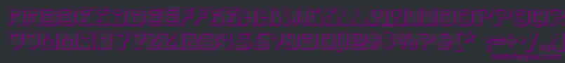 Funkyrundkopftwonf Font – Purple Fonts on Black Background