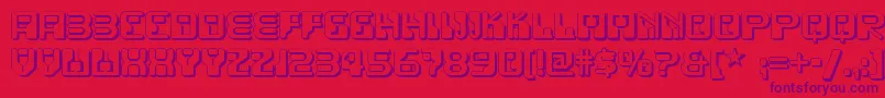 Funkyrundkopftwonf Font – Purple Fonts on Red Background