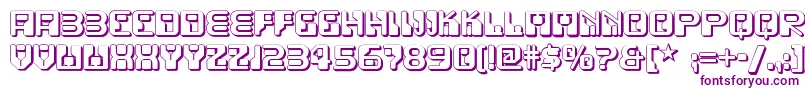 フォントFunkyrundkopftwonf – 紫色のフォント