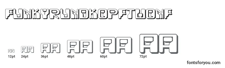 Размеры шрифта Funkyrundkopftwonf