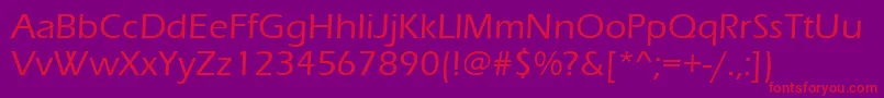 ErasMediumItc Font – Red Fonts on Purple Background