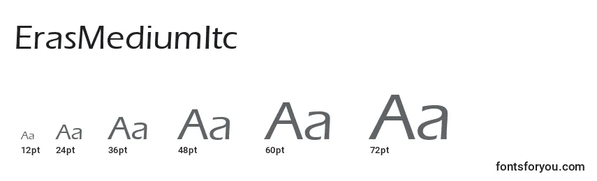 Размеры шрифта ErasMediumItc