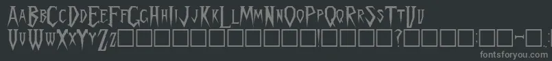 fuente SpykkerRegular – Fuentes Grises Sobre Fondo Negro