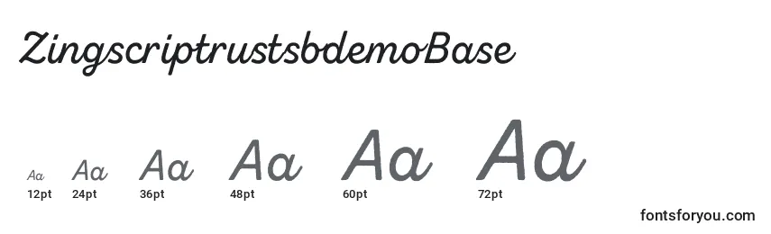 ZingscriptrustsbdemoBase Font Sizes