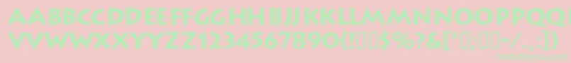 LiteratdbBold Font – Green Fonts on Pink Background