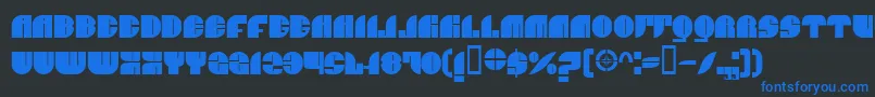 Jnco Font – Blue Fonts on Black Background