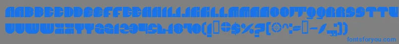 Jnco Font – Blue Fonts on Gray Background