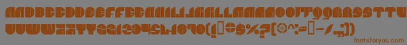 Jnco Font – Brown Fonts on Gray Background