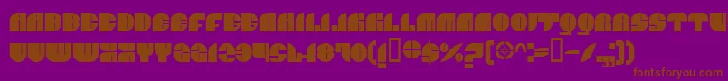 Jnco Font – Brown Fonts on Purple Background