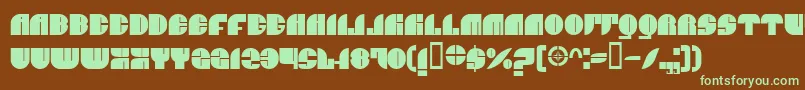 Jnco Font – Green Fonts on Brown Background