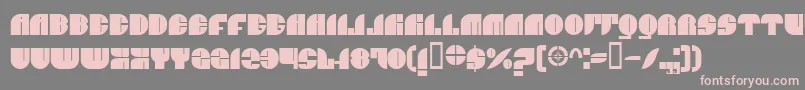 Jnco Font – Pink Fonts on Gray Background