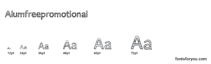 Alumfreepromotional Font Sizes