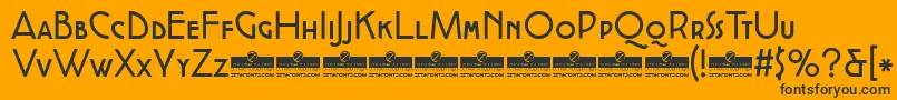 CocottealternateRegularTrial Font – Black Fonts on Orange Background