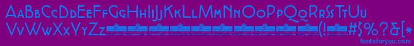 CocottealternateRegularTrial Font – Blue Fonts on Purple Background