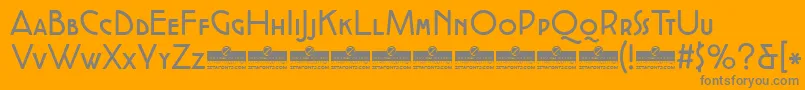 CocottealternateRegularTrial Font – Gray Fonts on Orange Background