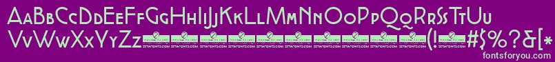 CocottealternateRegularTrial Font – Green Fonts on Purple Background