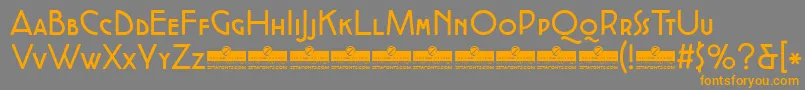 CocottealternateRegularTrial Font – Orange Fonts on Gray Background