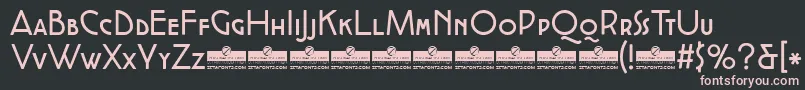 Шрифт CocottealternateRegularTrial – розовые шрифты на чёрном фоне