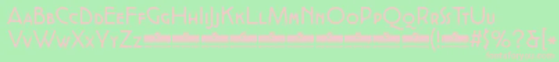 CocottealternateRegularTrial Font – Pink Fonts on Green Background