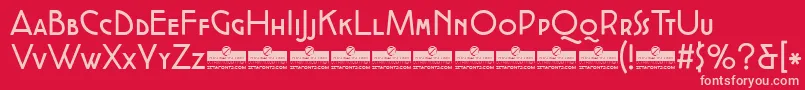 CocottealternateRegularTrial Font – Pink Fonts on Red Background