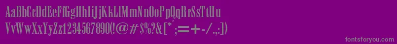 AnacondaRegularDb Font – Gray Fonts on Purple Background