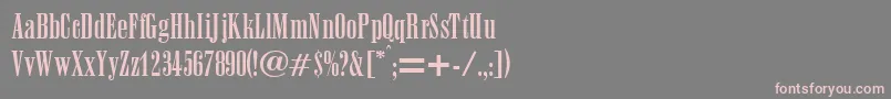 AnacondaRegularDb Font – Pink Fonts on Gray Background