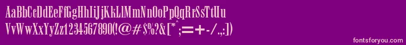 AnacondaRegularDb Font – Pink Fonts on Purple Background