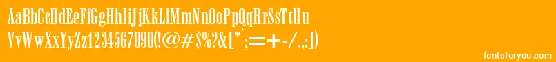 AnacondaRegularDb Font – White Fonts on Orange Background