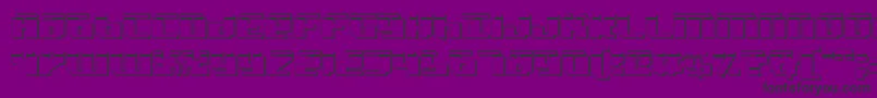 Badrobotl3D Font – Black Fonts on Purple Background