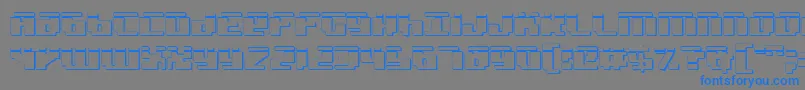 Badrobotl3D Font – Blue Fonts on Gray Background