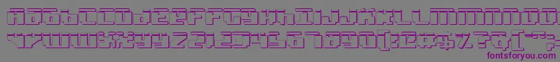 Badrobotl3D Font – Purple Fonts on Gray Background