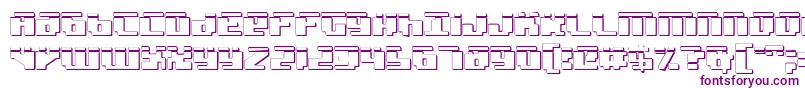 Badrobotl3D Font – Purple Fonts on White Background