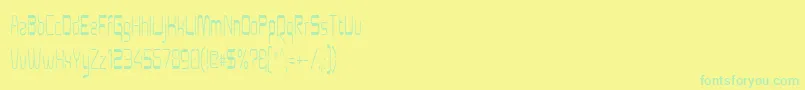 Lisätietoja Aunchantedcondense-fontista Aunchantedcondense-fontti – vihreät fontit keltaisella taustalla