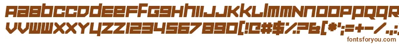Шрифт CorporationGames – коричневые шрифты на белом фоне