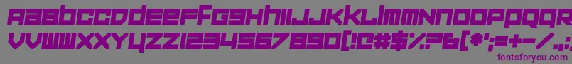 Шрифт CorporationGames – фиолетовые шрифты на сером фоне