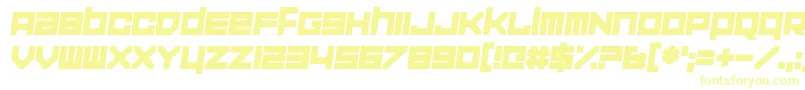 Шрифт CorporationGames – жёлтые шрифты